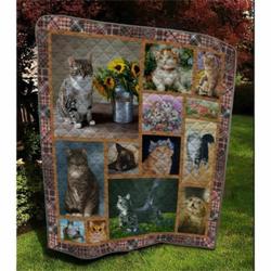 Cat Vcb Quilt Derqgp and Home Decor