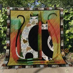 Cat Ver1 Blanket TH0207 Quilt and Home Decor