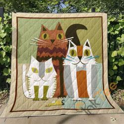Cat Ver3 Blanket TH0207 Quilt and Home Decor