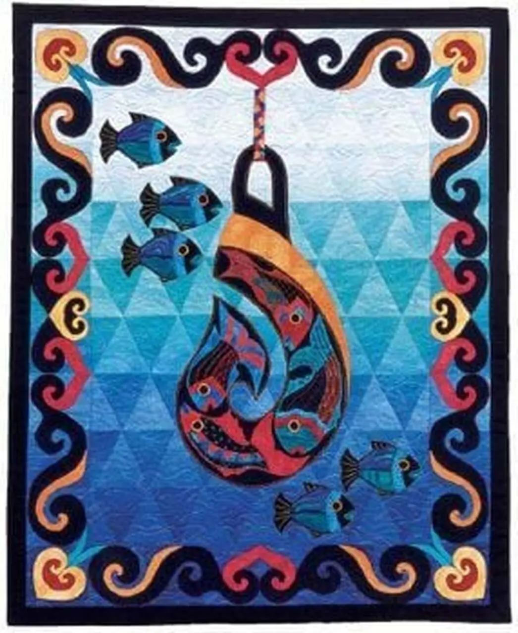 Catching Fish Cla1010202Q Quilt Blanket and Home Decor