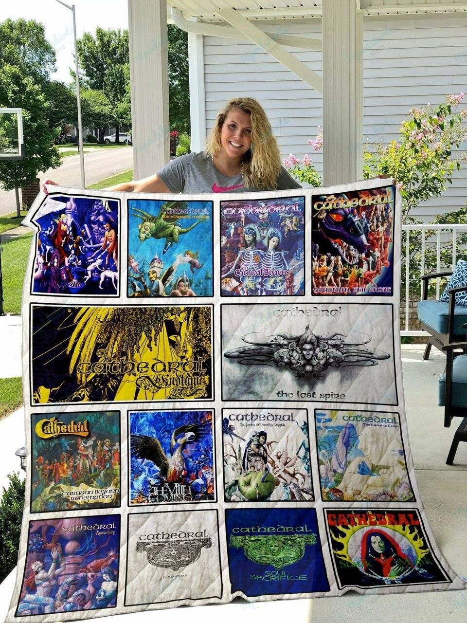 Cathedral Quilt Blanket and Home Decor