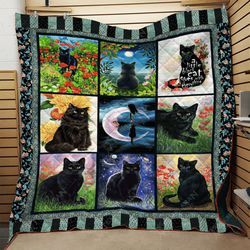 Cats Darkness Eyes Ah Quilt Derqal and Home Decor
