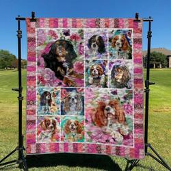 Cavalier King Charles 01 DHCLD0909 Quilt Blanket and Home Decor