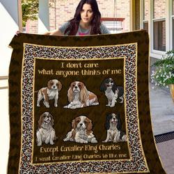 Cavalier King Charles Spaniel 09 Ndq0441 Quilt  Quilt and Home Decor