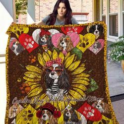 Cavalier King Charles Spaniel 14 Blanket Th10072019 Quilt and Home Decor