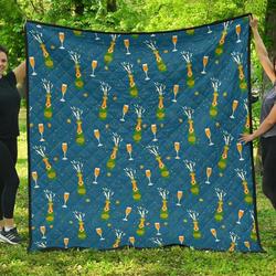 Celebrate Champagne Cl12100130Mdq Quilt Blanket and Home Decor
