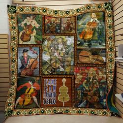 Cello I Played Cello Quilt Blanket Dhc04011436Dd and Home Decor