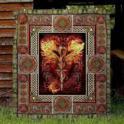 Celtic Dragon Ss 200419 Quilt Blanket and Home Decor