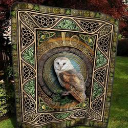 Celtic Owl Ah Quilt Derqca and Home Decor