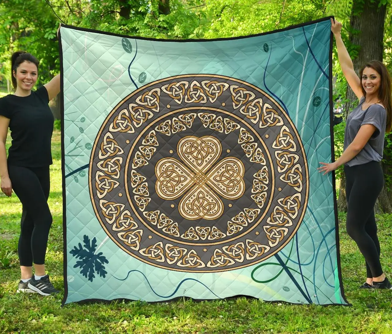 Celtic Shield Premium Quilt A6 Quilt and Home Decor