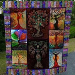 Celtic The Beautiful Trees Ah Quilt Derqiu and Home Decor