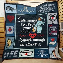 Certified Nursing Assistant Cna Quilt Blanket ABC07113703 and Home Decor