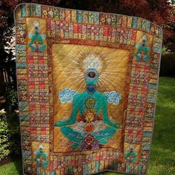 Chakras Energy P110403 Quilt Blanket  Quilt and Home Decor