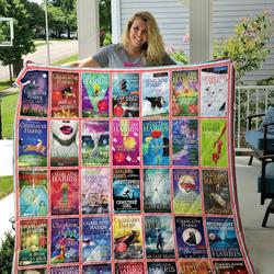 Charlaine Harris Books Quilt Blanket and Home Decor
