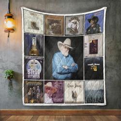 Charlie Daniels Style 2 Album Covers Quilt Blanket and Home Decor