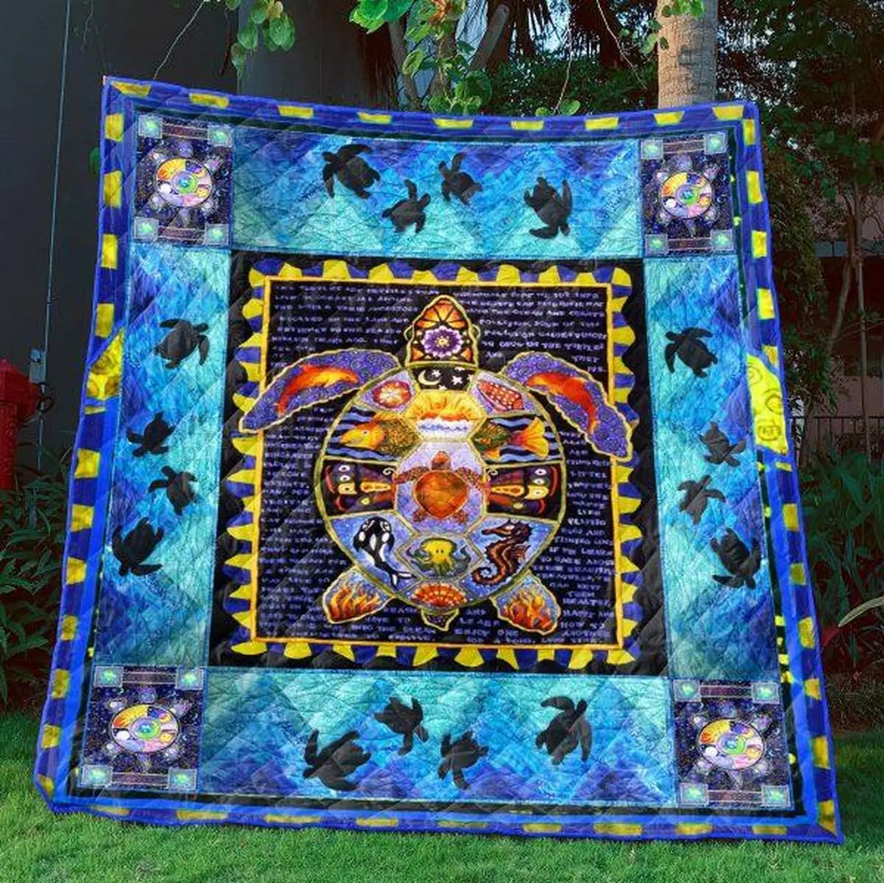 Charming Turtle Quilt Blanket Bn14 Quilt and Home Decor