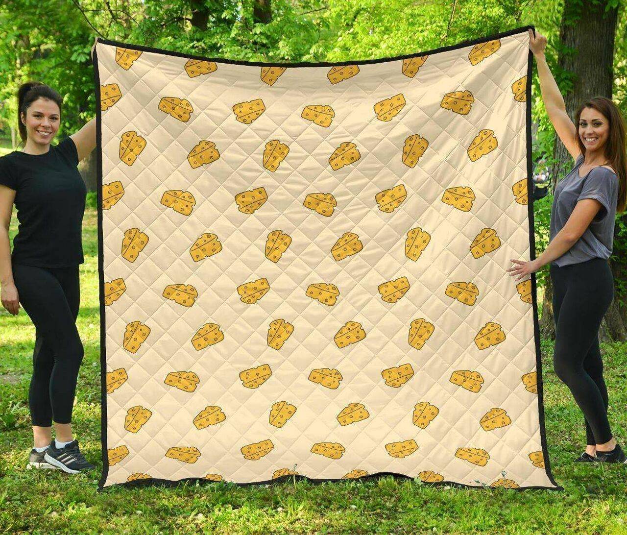 Cheese Pattern DHCDHC DT1910 Quilt Blanket and Home Decor