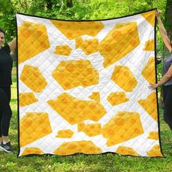 Cheese Slice Pattern DHCDHC DT1910 Quilt Blanket and Home Decor