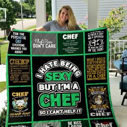 Chef Printed Quilt Blanket Dhc1501561Vt and Home Decor