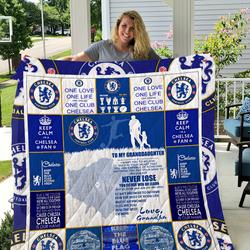 Chelsea - To My Granddaughter - Love Grandpa Quilt and Home Decor