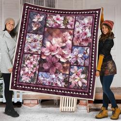 Cherry Blossom Quilt Blanket Dhc09121600Dd and Home Decor