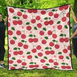 Cherry Cl12100147Mdq Quilt Blanket and Home Decor