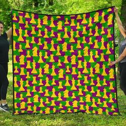 Chess Color Cl12100155Mdq Quilt Blanket and Home Decor