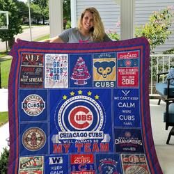 Chiacago Cubs Quilt Blanket and Home Decor