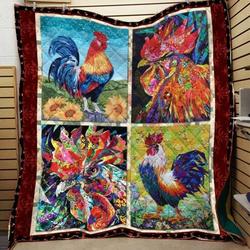 Chicken Chicken Friends Quilt Blanket Dhc04011958Dd and Home Decor