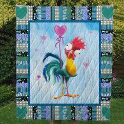 Chicken Cl14100100Mdq Quilt Blanket and Home Decor