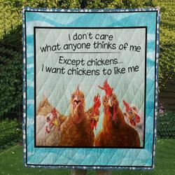 Chicken Cl14100102Mdq Quilt Blanket and Home Decor