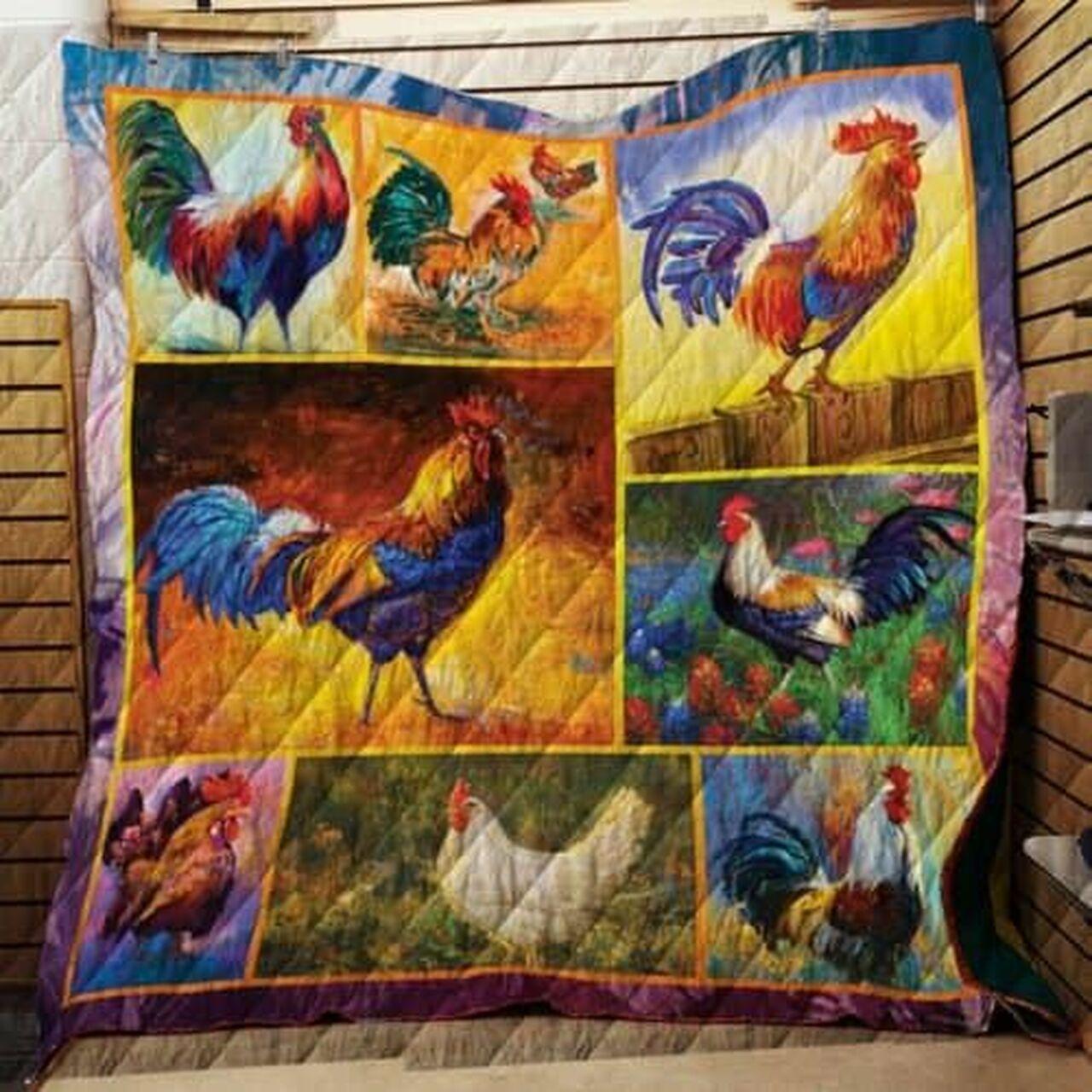 Chicken Cl22100118Mdq Quilt Blanket and Home Decor