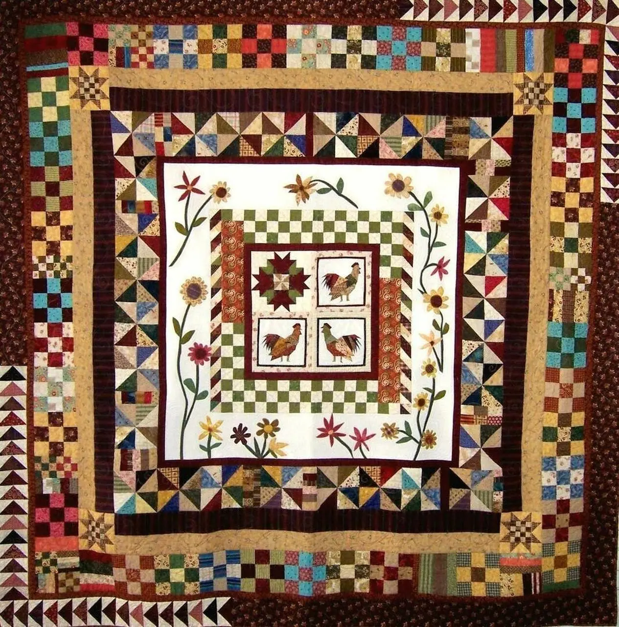 Chicken Clm050709 Quilt Blanket and Home Decor