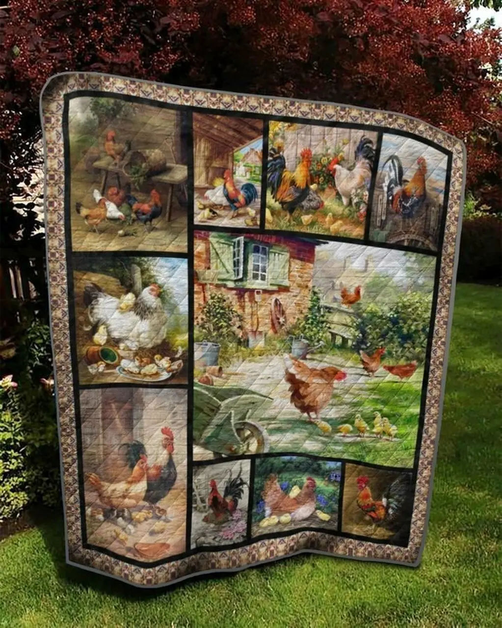 Chicken Dtc2410137 Quilt Blanket and Home Decor
