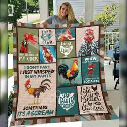Chicken E Quilt Derqnz and Home Decor