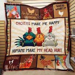 Chicken E Quilt Derqru and Home Decor