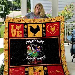 Chicken Girl Love Chicken Quilt Blanket ABC07113283 and Home Decor