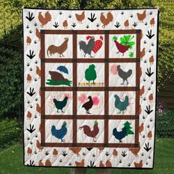 Chicken Hur Quilt by and Home Decor