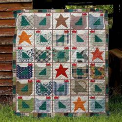 Chicken La130511 Quilt Blanket and Home Decor