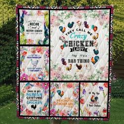 Chicken Lady Cl14100107Mdq Quilt Blanket and Home Decor