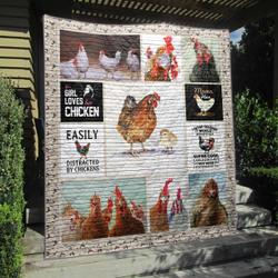Chicken Lady Pkd240674 Quilt Blanket and Home Decor
