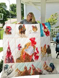 Chicken Printed Quilt Blanket Dhc1501617Vt and Home Decor