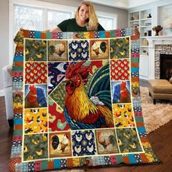 Chicken Quilt Blanket BBB060506MH and Home Decor
