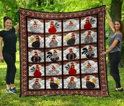 Chicken Quilt Blanket Dhc1301559Vt and Home Decor