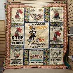 Chicken Quilt Blanket Dhc1501636Vt and Home Decor