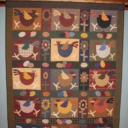 Chickencl070639 Quilt Blanket and Home Decor