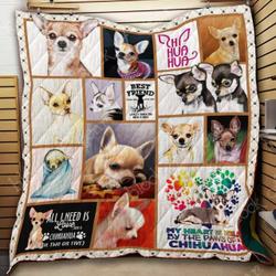 Chihuahua Ah Quilt Derqpu and Home Decor