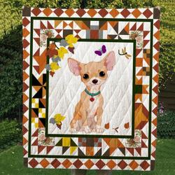 Chihuahua Cl14100116Mdq Quilt Blanket and Home Decor