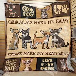 Chihuahua Dog Blanket Lnt1012016 Quilt Blanket and Home Decor