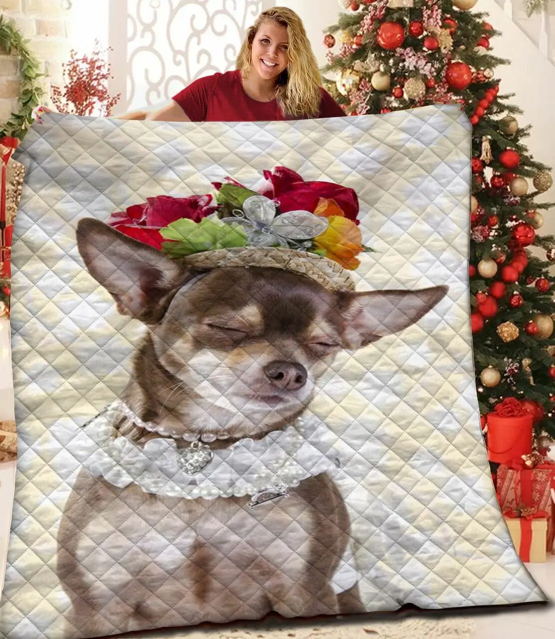 Chihuahua Jfj Quilt Yuw and Home Decor
